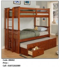 Wooden Bunk Bed Without Mattress BB002