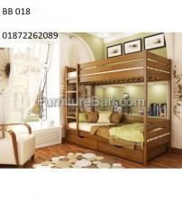 2 Storey Wooden Bunk Bed Without Mattress BB018