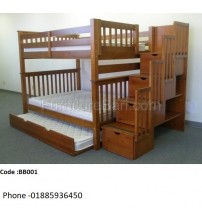 Affordable Wooden Bunk Bed Without Mattress BB001