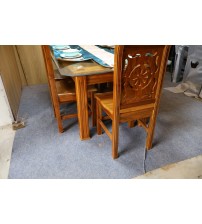 Shegun Wood Dining Table DT481A (6 Chairs + 1 Table)