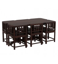 Space Saving Wooden Top Dining Table DT650W3 (4 Chairs + 1 Table)